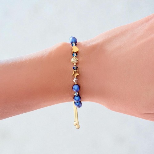 Дамска Гривна с Перли и Кристали Сваровски/Swarovski Star Love